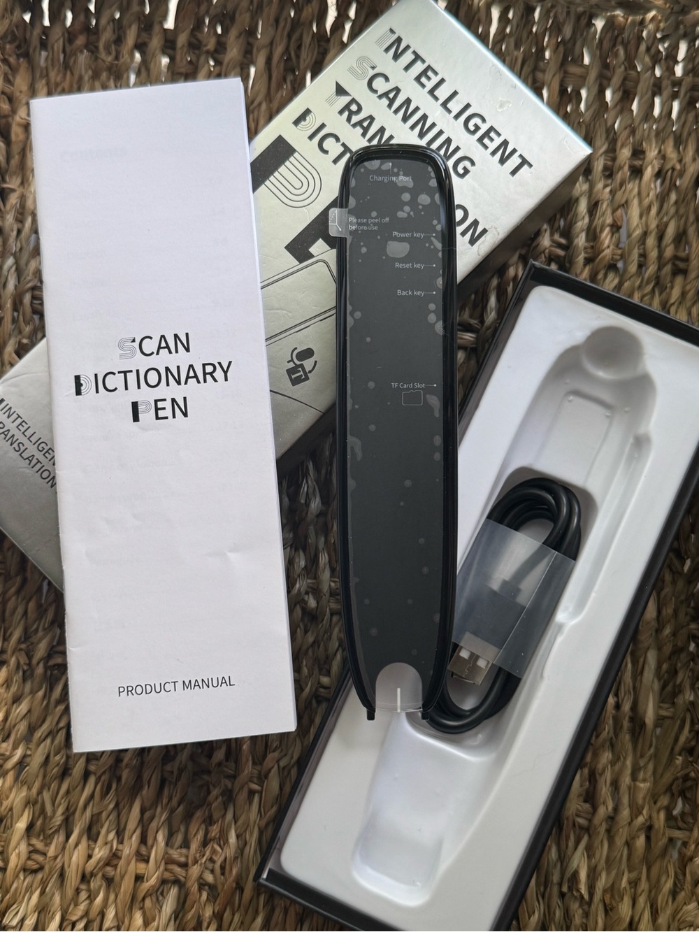 Scan Dictionary Pen - Black Intelligent Scanning Translation Pen